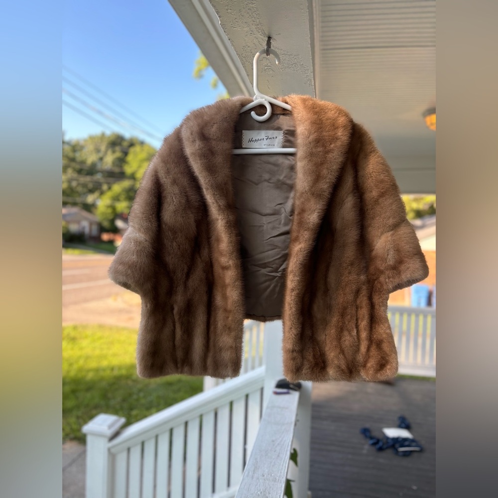 Vintage Mink Shawl from Hopper Furs of Saint Louis, MO
